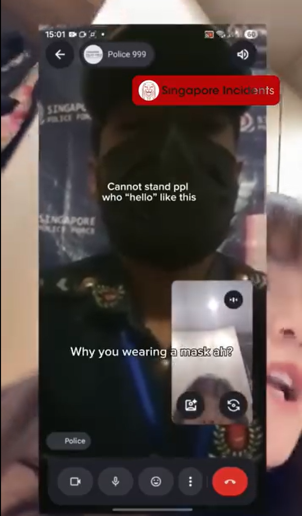 scammer Singapore police officer