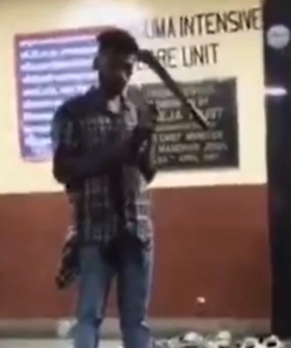 man sickle assault