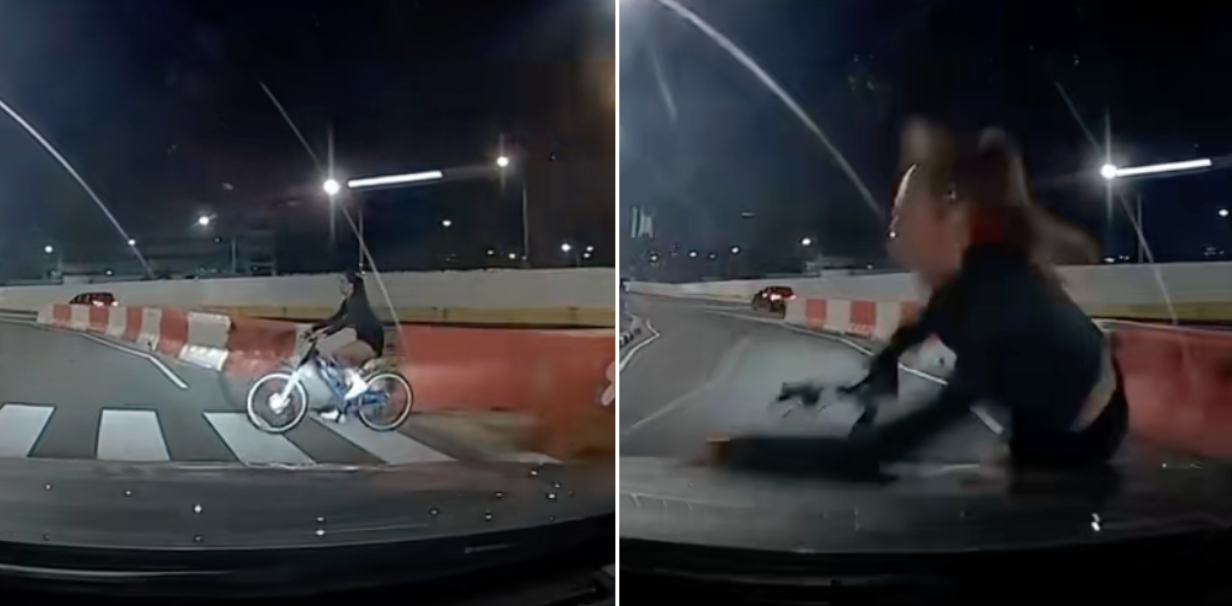 cyclist hit zebra crossing