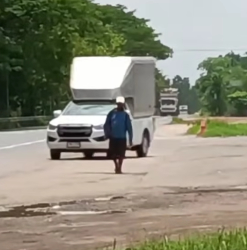 worker walks 50km