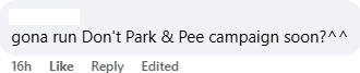 dont park and pee