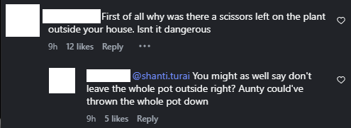 why scissors left outside
