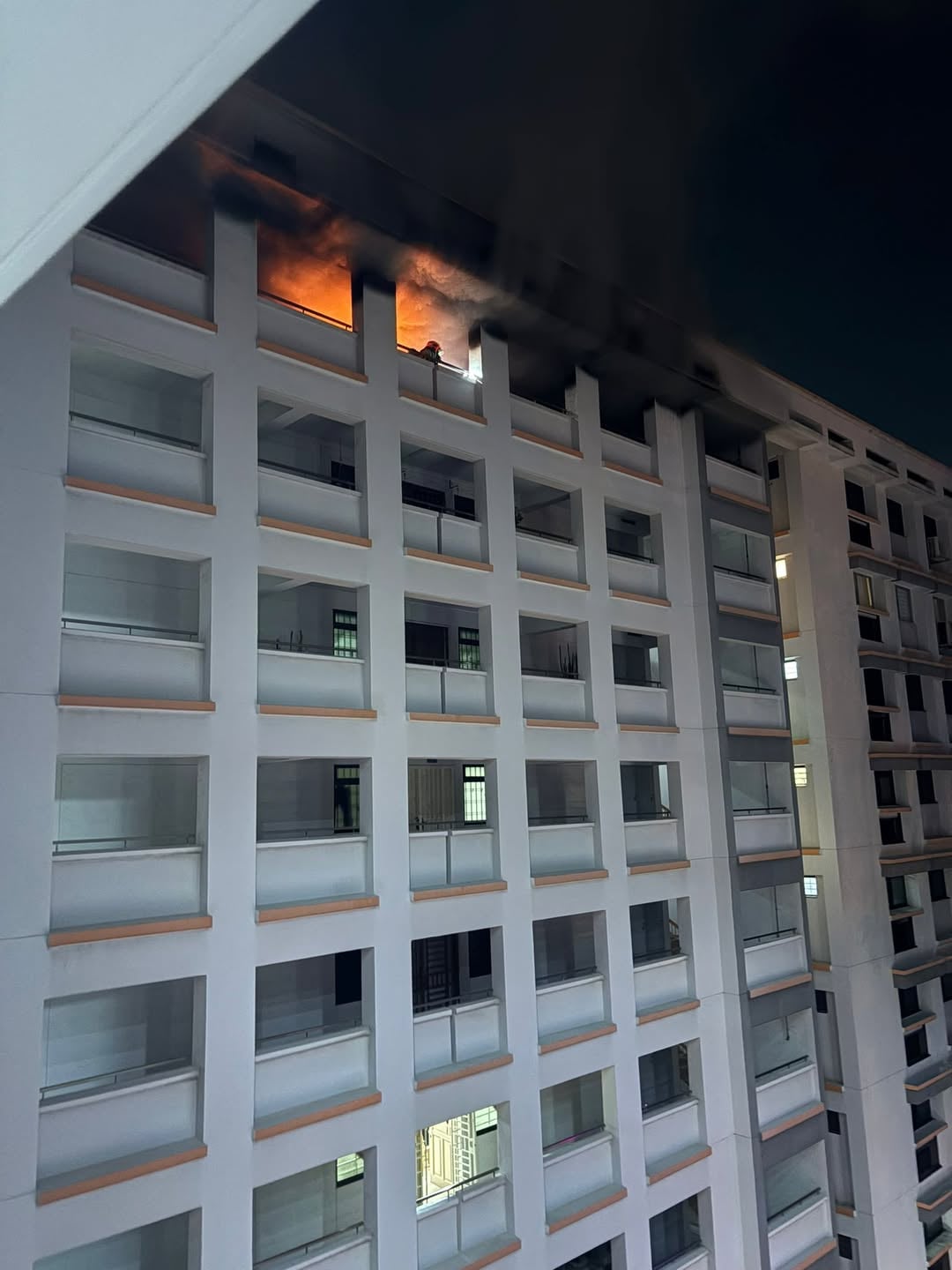 unit on fire