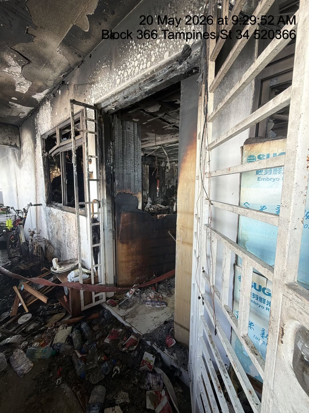 flat after fire put out 