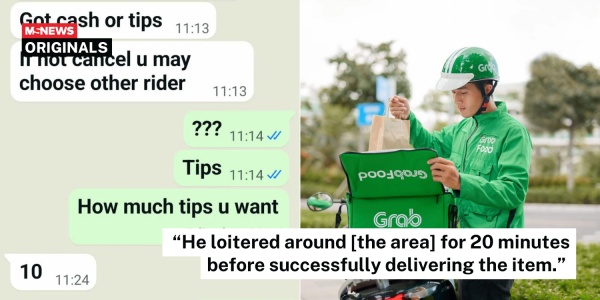 grabfood driver tip request