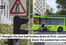 blocks pedestrian crossing