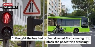 blocks pedestrian crossing