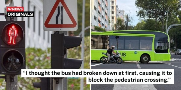 blocks pedestrian crossing