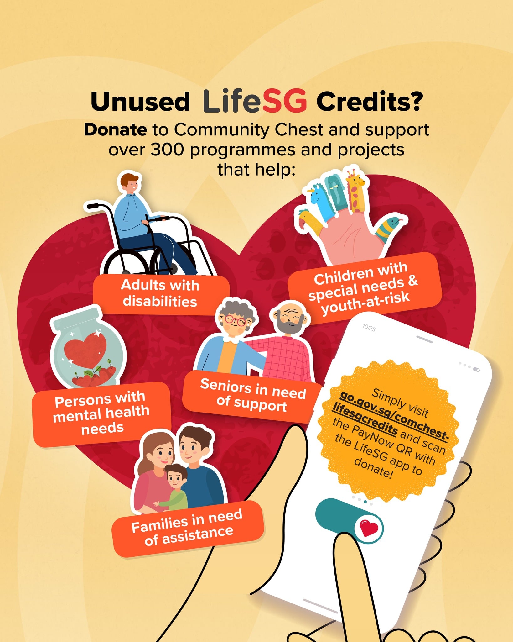 unused Child LifeSG credits