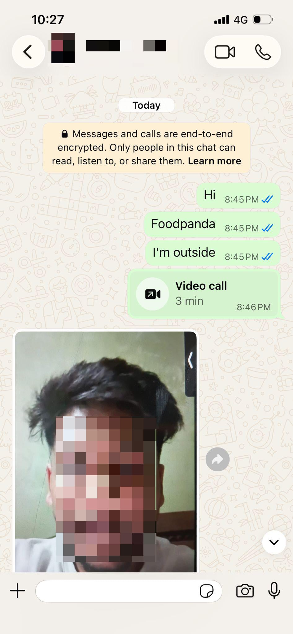 food order loan shark harass