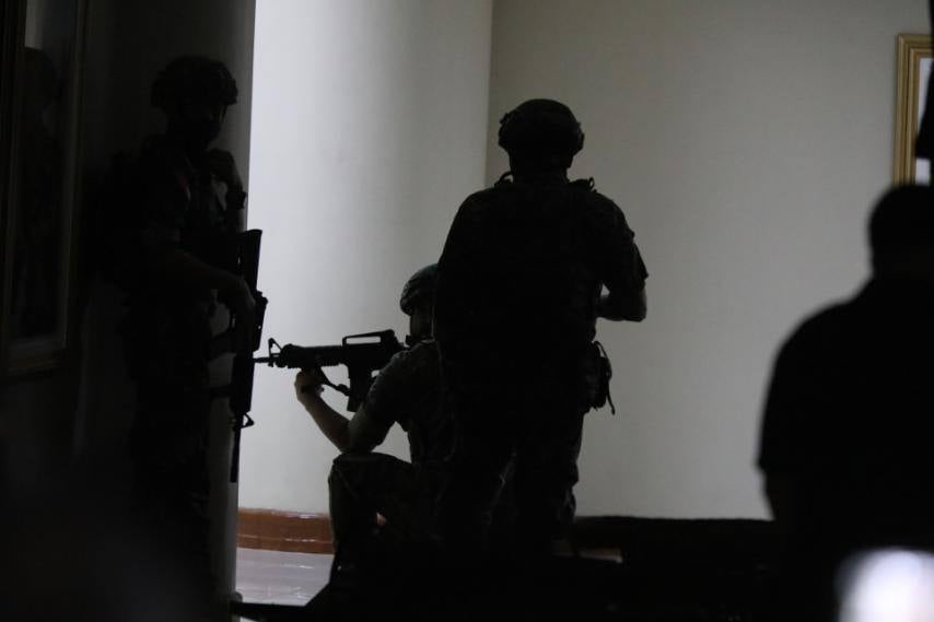 gunshots philippine senate