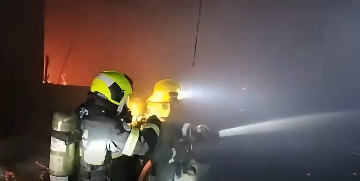 hotel fire thailand burned hose