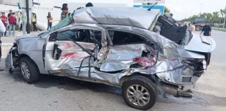lorry driver t-bones proton saga