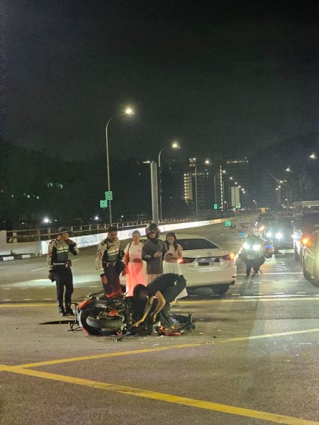 Motorcyclist sent to hospital after accident with car in Jurong, driver ...