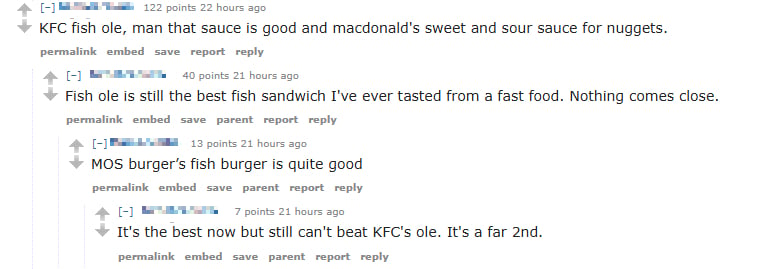 old fast food nostalgia kfc fish