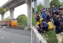 rider hit train