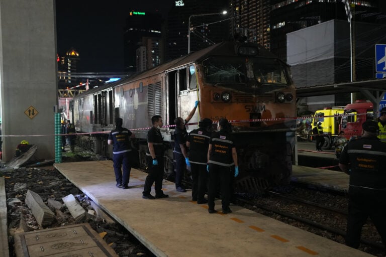 train driver collision drugs damage