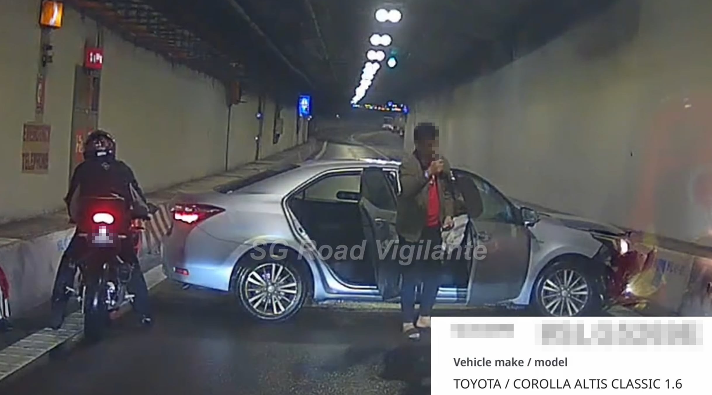 car accident tunnel