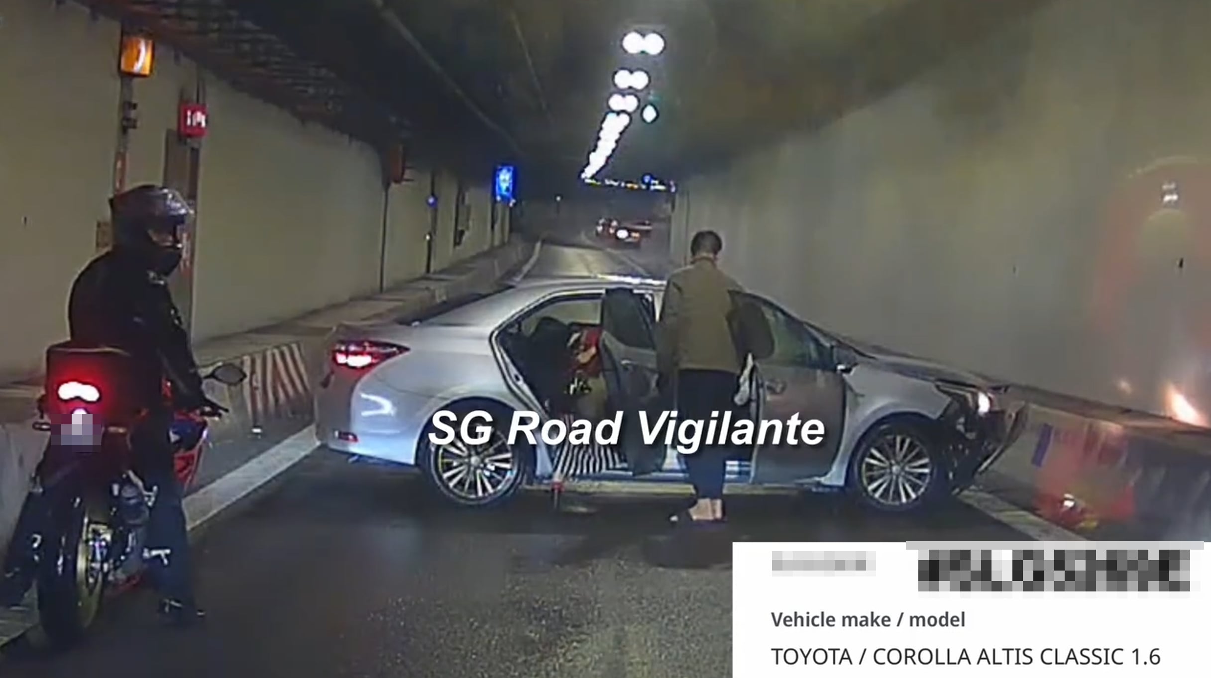 car accident tunnel