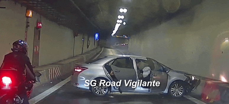 car accident tunnel
