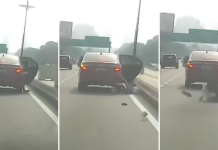 woman jumps off moving phv malaysia