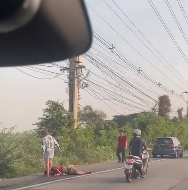 woman stamps husband body footage