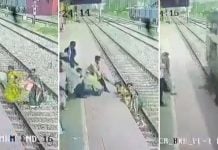 women crushed train india