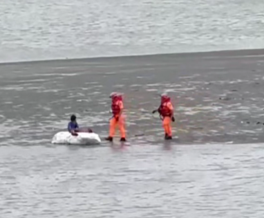 boy drifting rescued