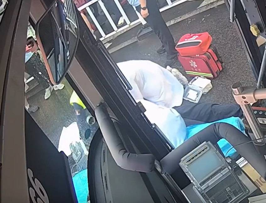 driver heart attack