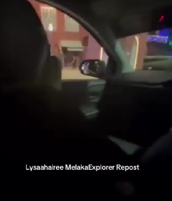 woman snake car