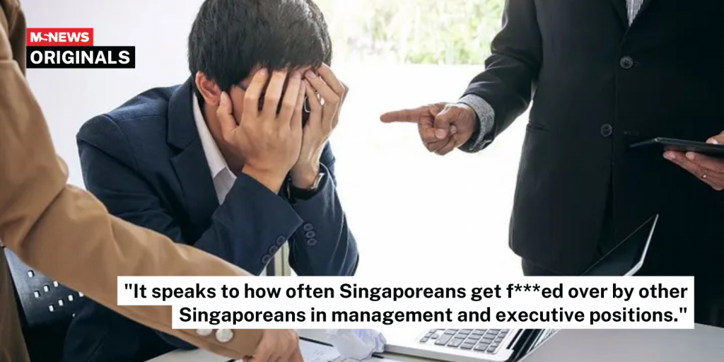 singapore management sacked