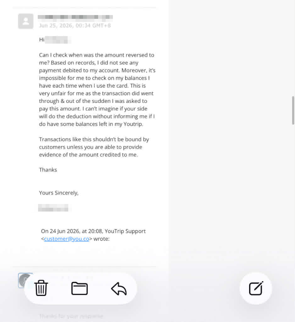 youtrip repayment