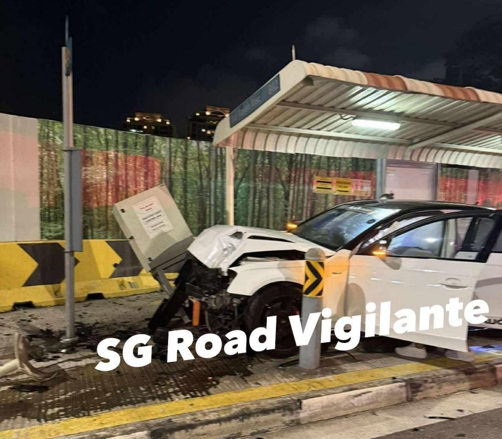 2 injured after car crashes into bus stop in Toa Payoh, driver ...