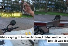 caught carpark barrier