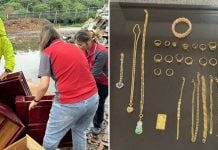 family discards gold jewellery