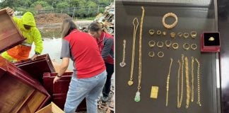 family discards gold jewellery