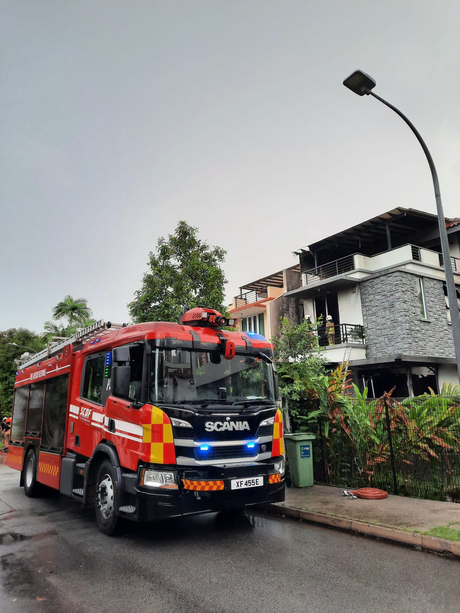 scdf semi-detached fire