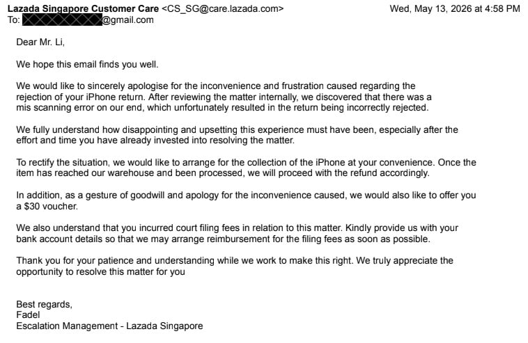 lazada refund