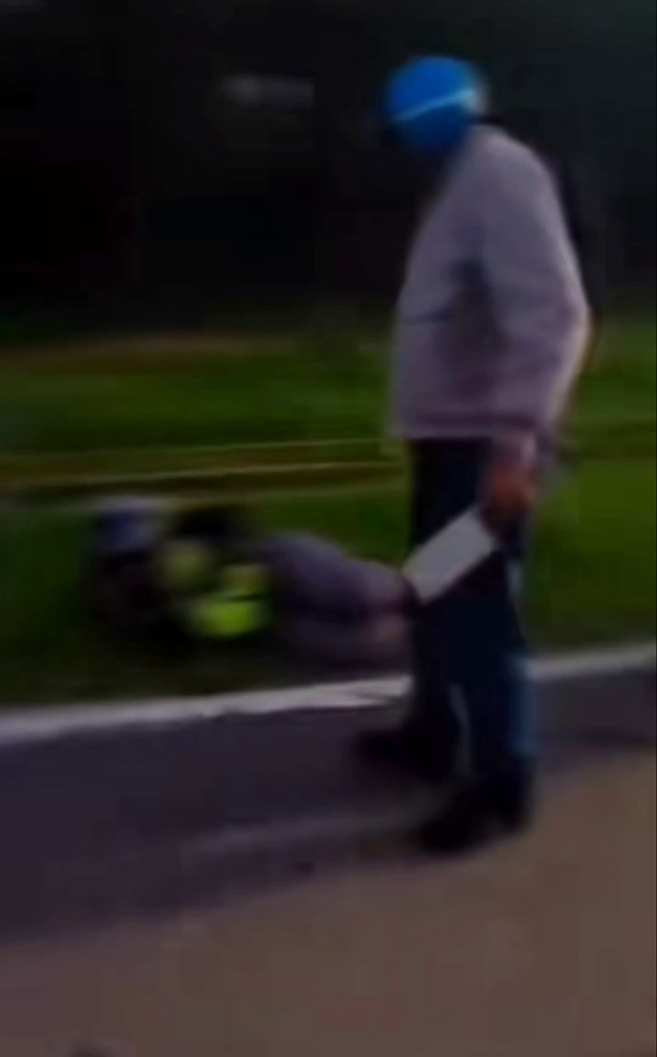 motorcyclist meat cleaver honking victim