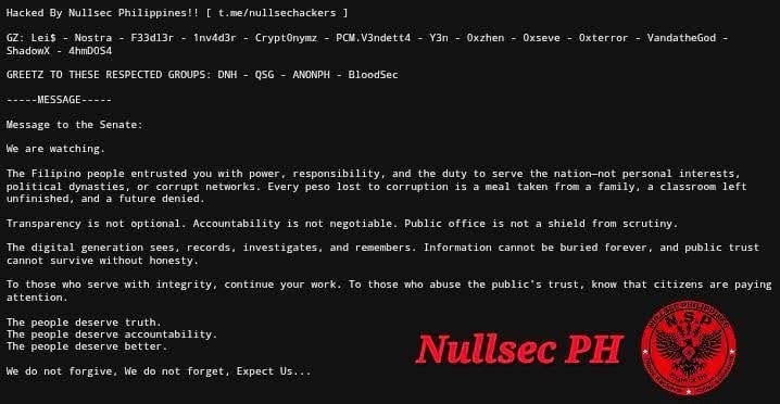 philippine senate website defaced (2)