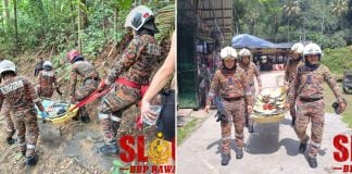 singaporean injured waterfall