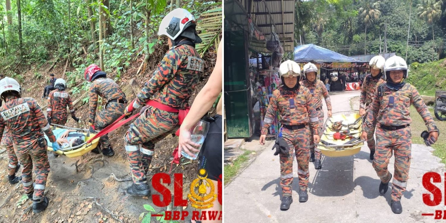 singaporean injured waterfall