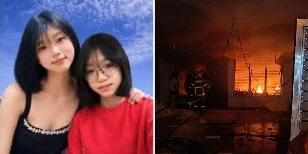 teen sisters trapped house fire