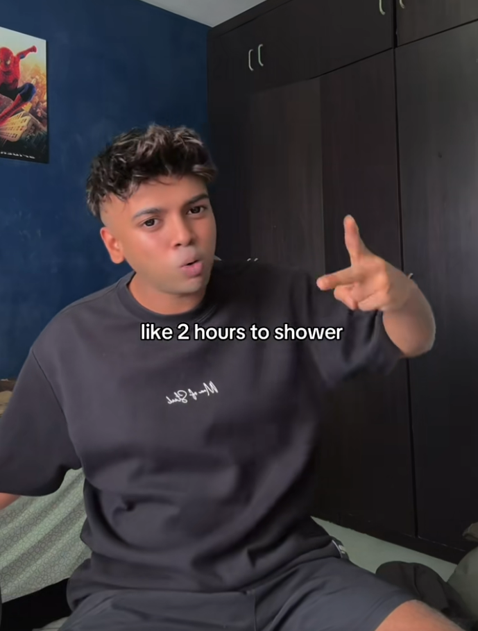 showers two hours