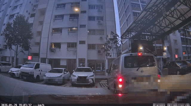 van rear-ends car tampines (1)