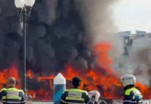 yacht fire sentosa