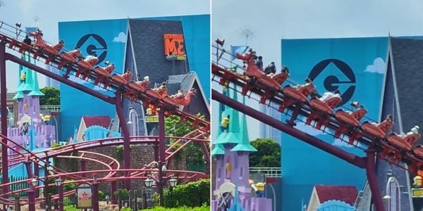 15 stuck on Universal Studios rollercoaster after technical malfunction safely evacuated without injuries