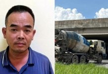 truck driver dragging girl