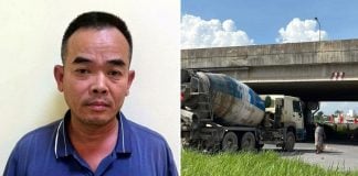 truck driver dragging girl
