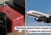 SIA luggage